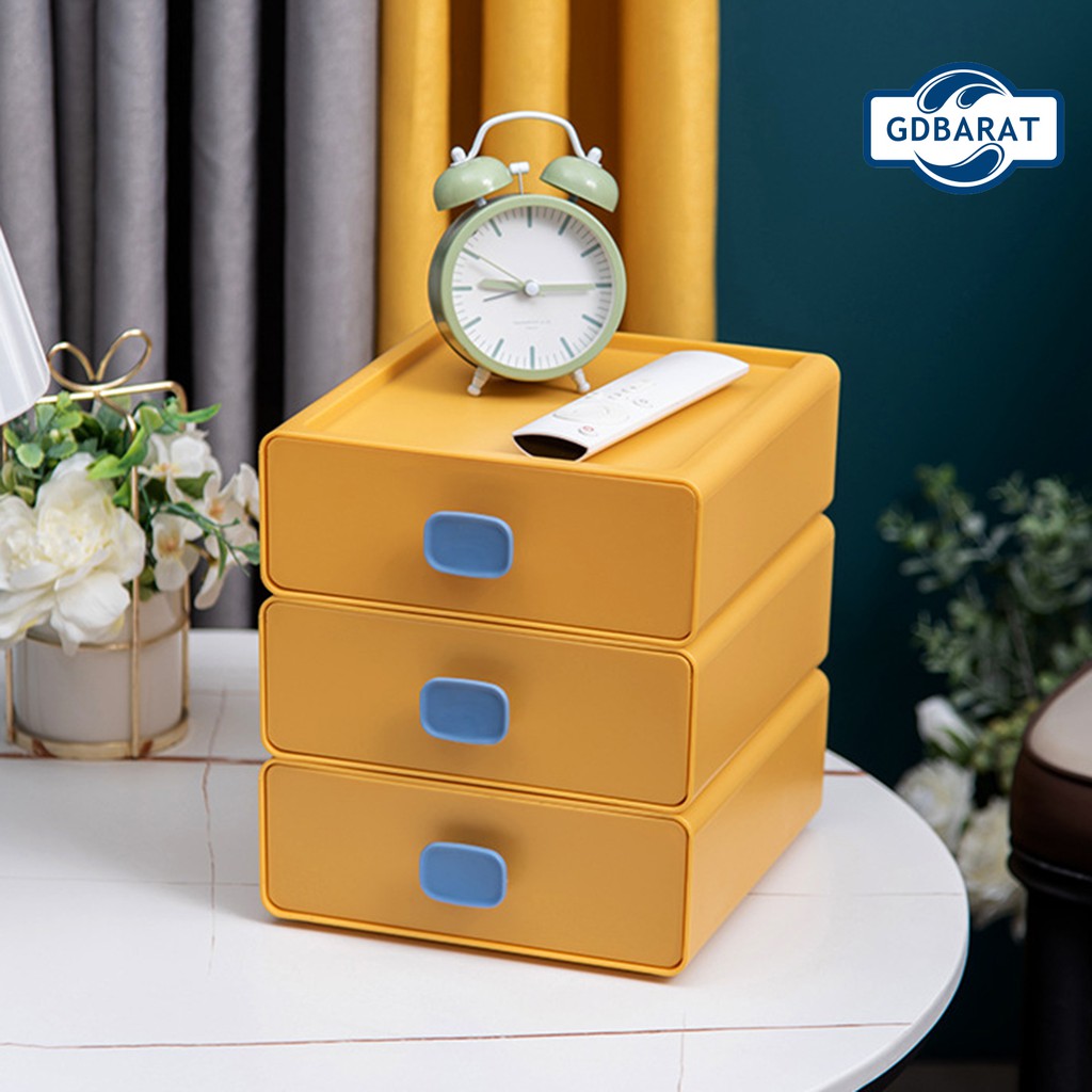 (Hàng Mới Về) Hộp Đựng Mỹ Phẩm Để Bàn Có Ngăn Kéo Tiện Dụng