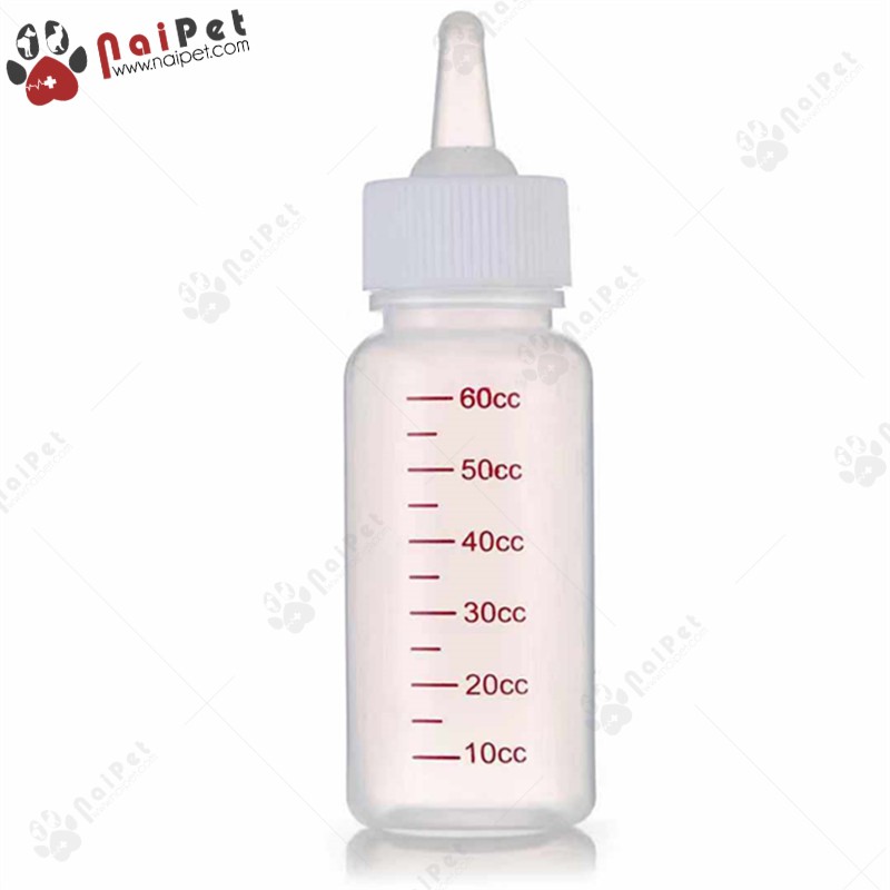 Bình Ti Bình Sữa Chó Mèo Sơ Sinh BT004 Chai 60ml