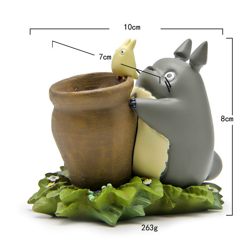 Mẫu bình hoa Totoro cho các bạn trang trí tiểu cảnh, cắm hoa, terrarium, DIY