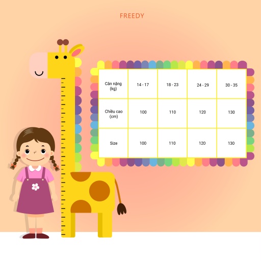 Bộ sát nách Freedy Kids bé gái KAS2204