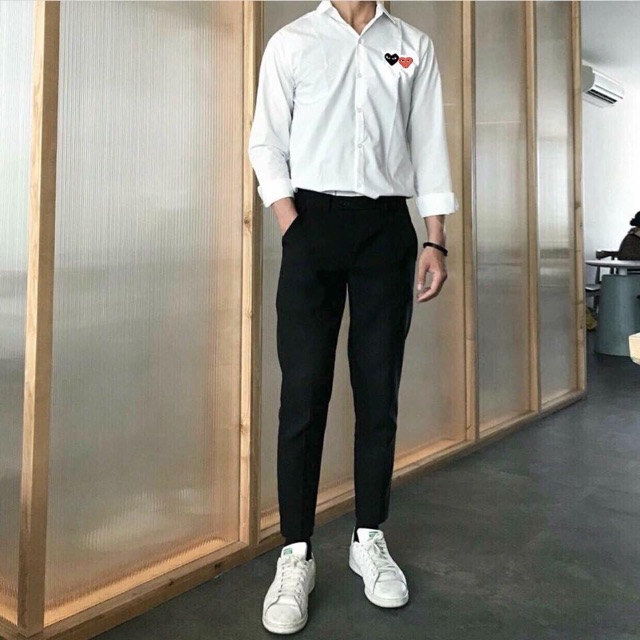 (FREESHIP ĐƠN -99K) Sơ mi nam nữ tim ngực,sơ mi đôi hót 2019