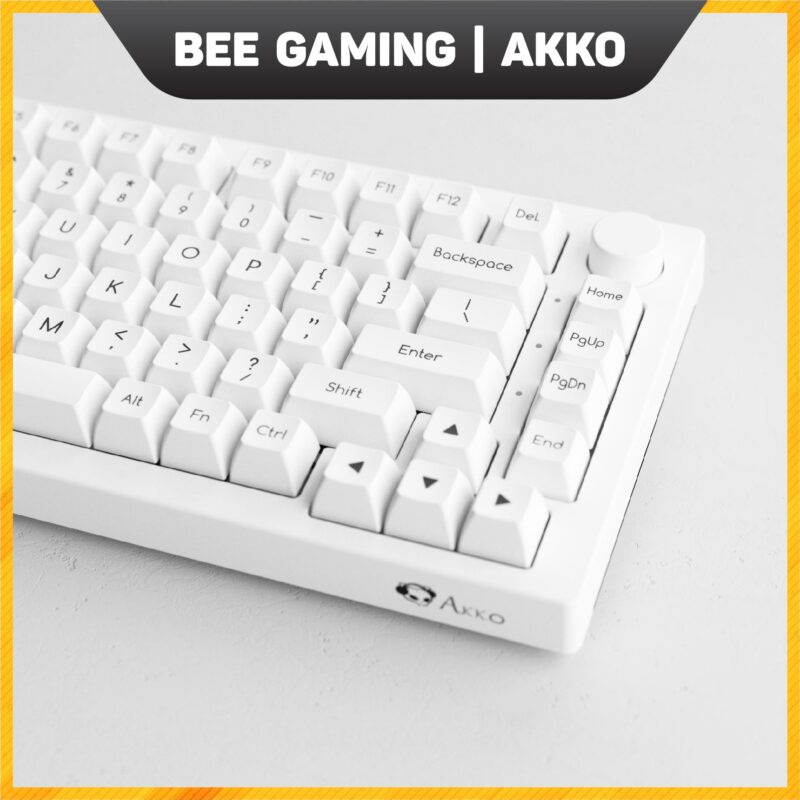 Bộ keycap AKKO – Black on White BoW