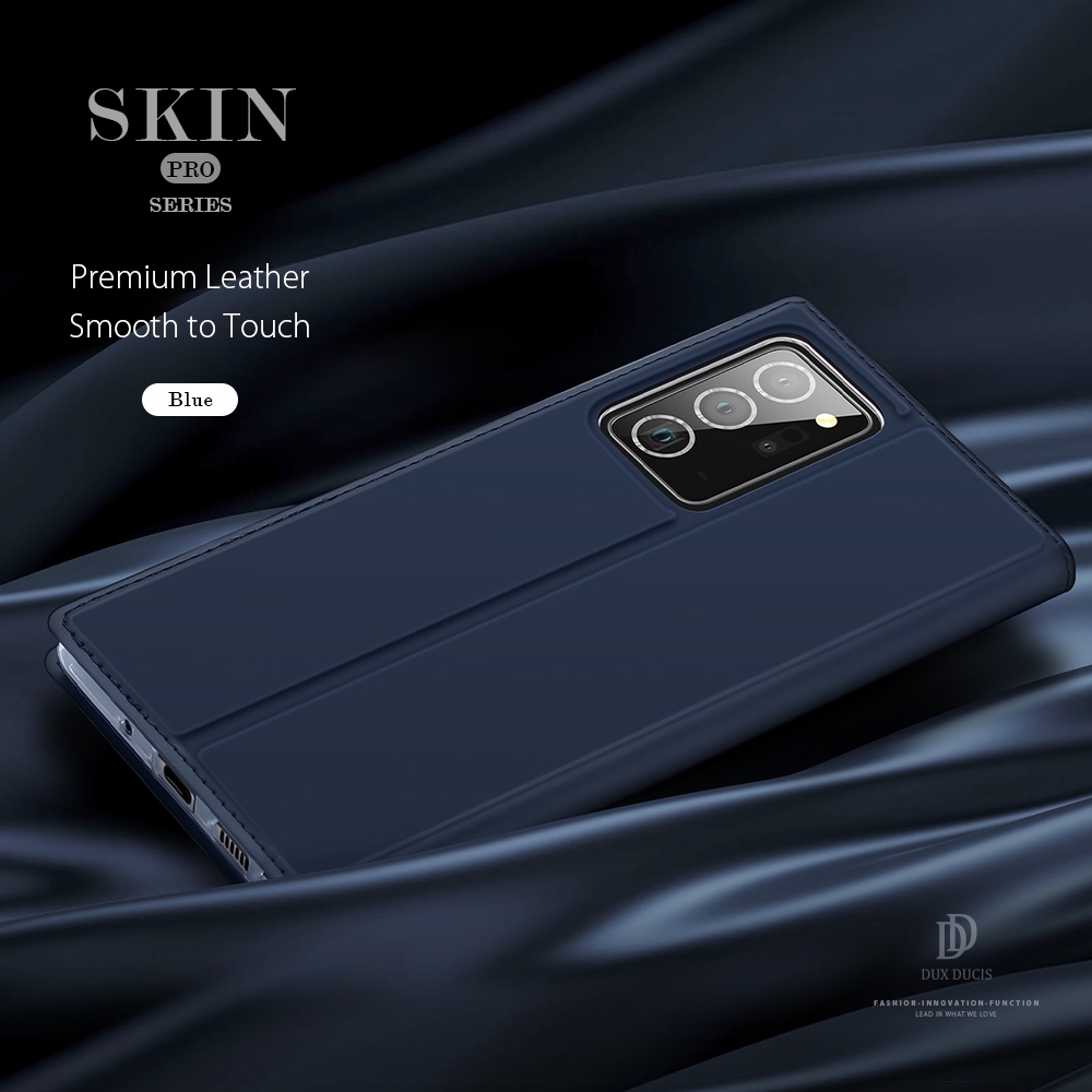 Bao da điện thoại PU DUX DUICS nắp lật từ tính dạng ví đựng thẻ cho Samsung Galaxy Note 20 Ultra