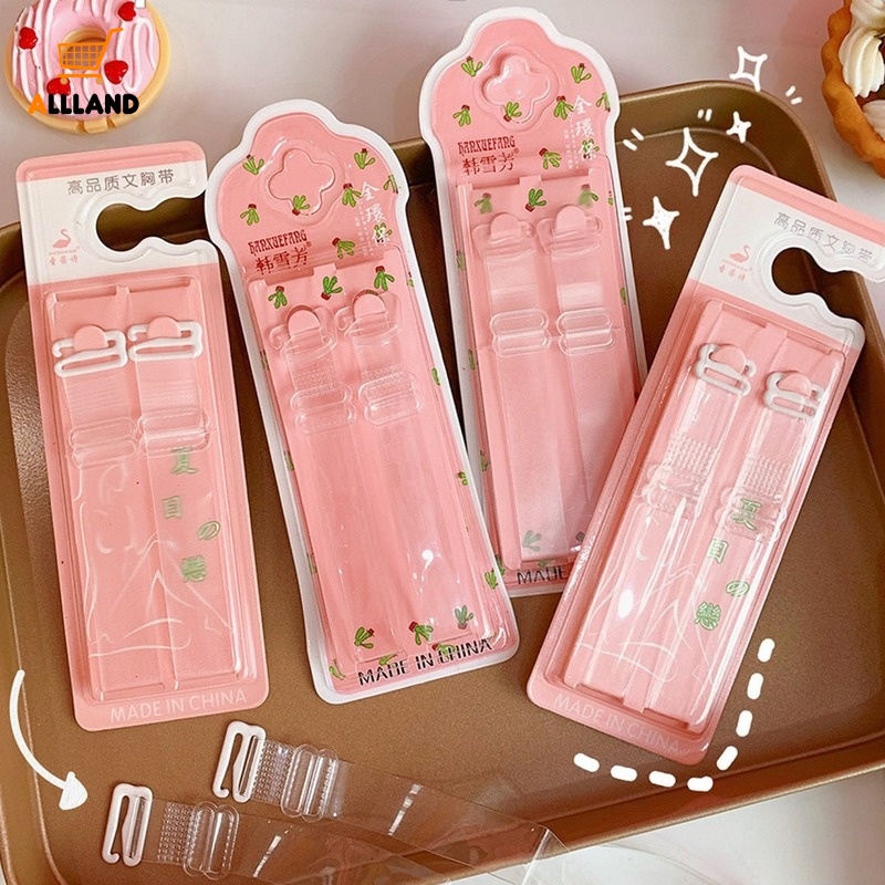 1 Cặp Dây Áo Ngực Trong Suốt Co Giãn Vô Hình Chống Trượt Dễ Điều Chỉnh