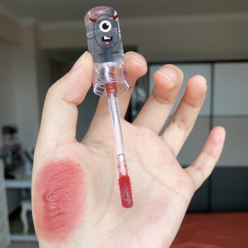 Son kem bóng Herorange dưỡng ẩm thiết kế vỏ in hình quái vật độc đáo thời trang