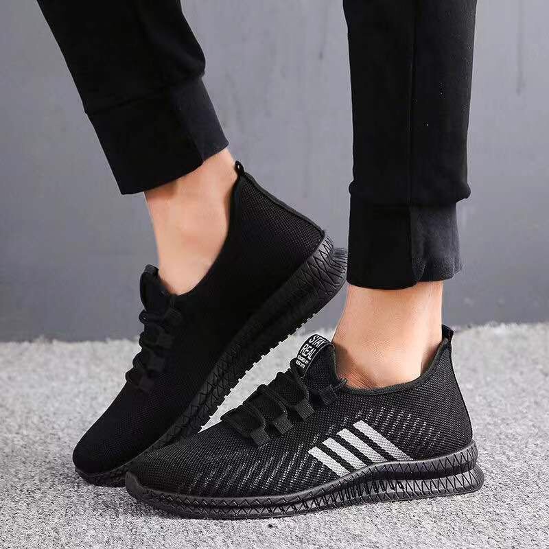 Giày vải sneakers nam - 4 vạch giá rẻ có 2 màu