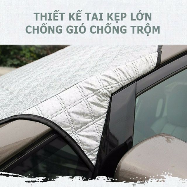 Tấm chắn nắng kính lái ô tô 3 lớp tráng nhôm