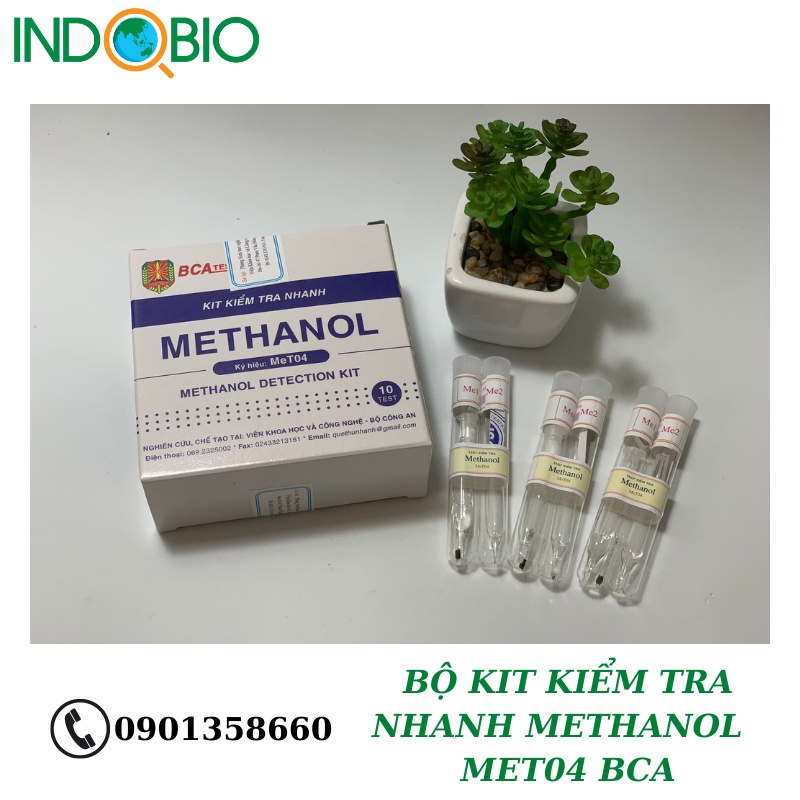 BỘ KIT KIỂM TRA NHANH METHANOL TRONG RƯỢU MET04 BCA-VIỆT NAM