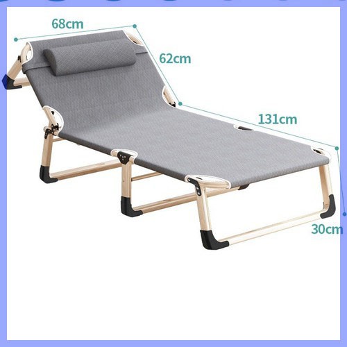 Giường gấp văn phòng khung thép chịu lực 300Kg, giường ngủ văn phòng mặt vải thoáng khí siêu mát