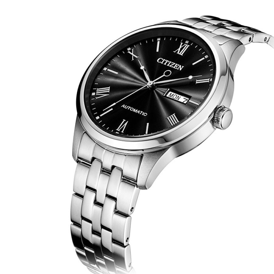 Đồng Hồ Nam Citizen Dây Thép Không Gỉ NH7501-85H - Mặt Đen (Sapphire)