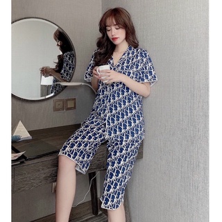 ▤☄Đồ bộ bigsize lửng 50-100kg lụa mềm mịn mặc nhà cho nữ thoải mái tiện lợi