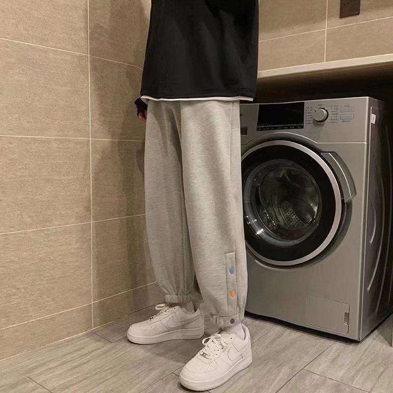 Quần Thể Thao Ống Suông Rộng Thời Trang Hàn Quốc Đơn Giản Dễ Phối Đồ Cho Nam/Size M-5xl