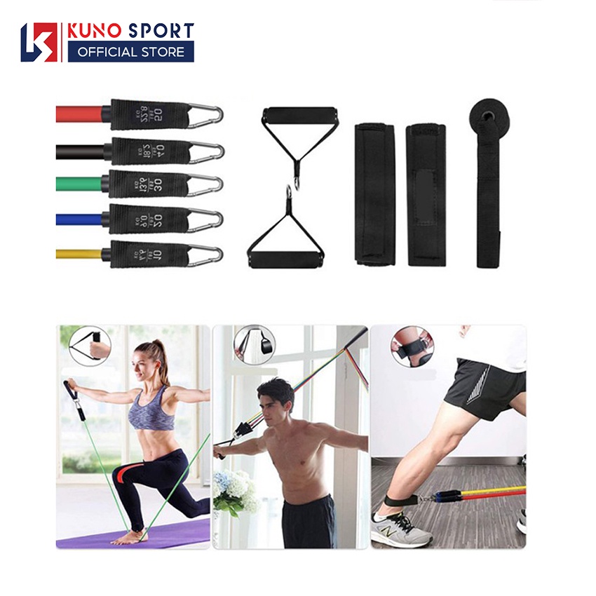 Dây Ngũ Sắc Tập Gym Đa Năng KUNO SPORT Hỗ Trợ Các Bài Tập Hiệu Qủa