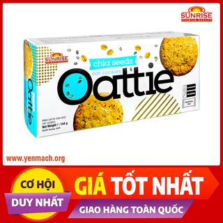 Bánh quy dinh dưỡng yến mạch nguyên chất Oattie 144g - Thêm vị hạt chia - Nhập khẩu Malaysia