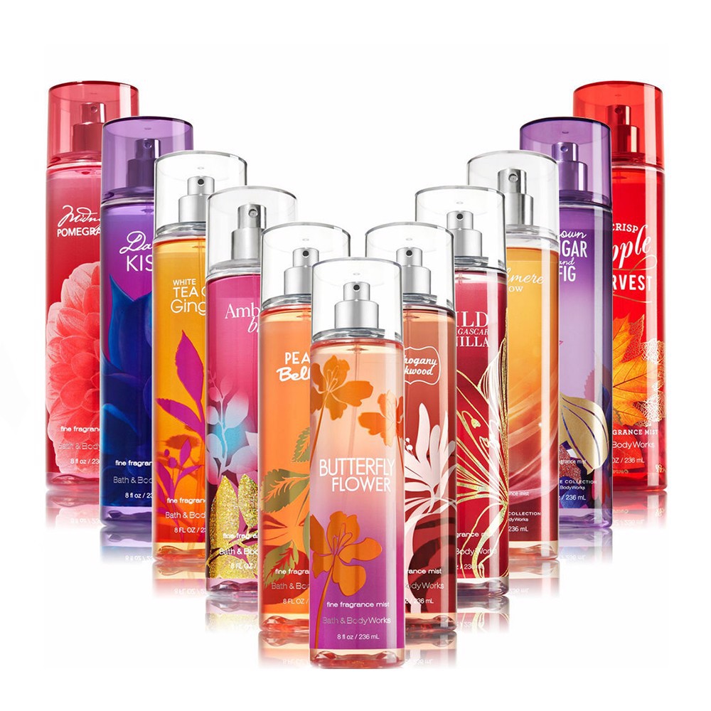 bOdy mist batH & body works mẫu dùng thử 10ml đủ các mùi