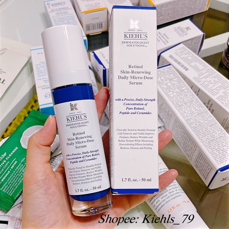TINH CHẤT RETINOL Serum Kiehl’s MICRO DOSE GIÚP TÁI TẠO DA & GIÚP DA SĂN CHẮC VÀ ĐÀN HỒI HƠN