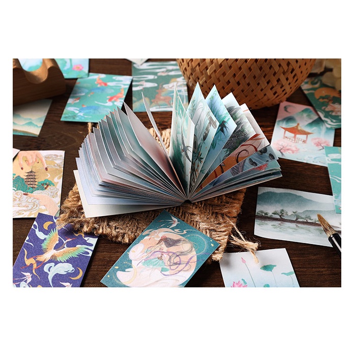 Sticker chủ đề cổ trang, dùng trang trí Scrapbook, sổ tay, vở - [ 120 ]