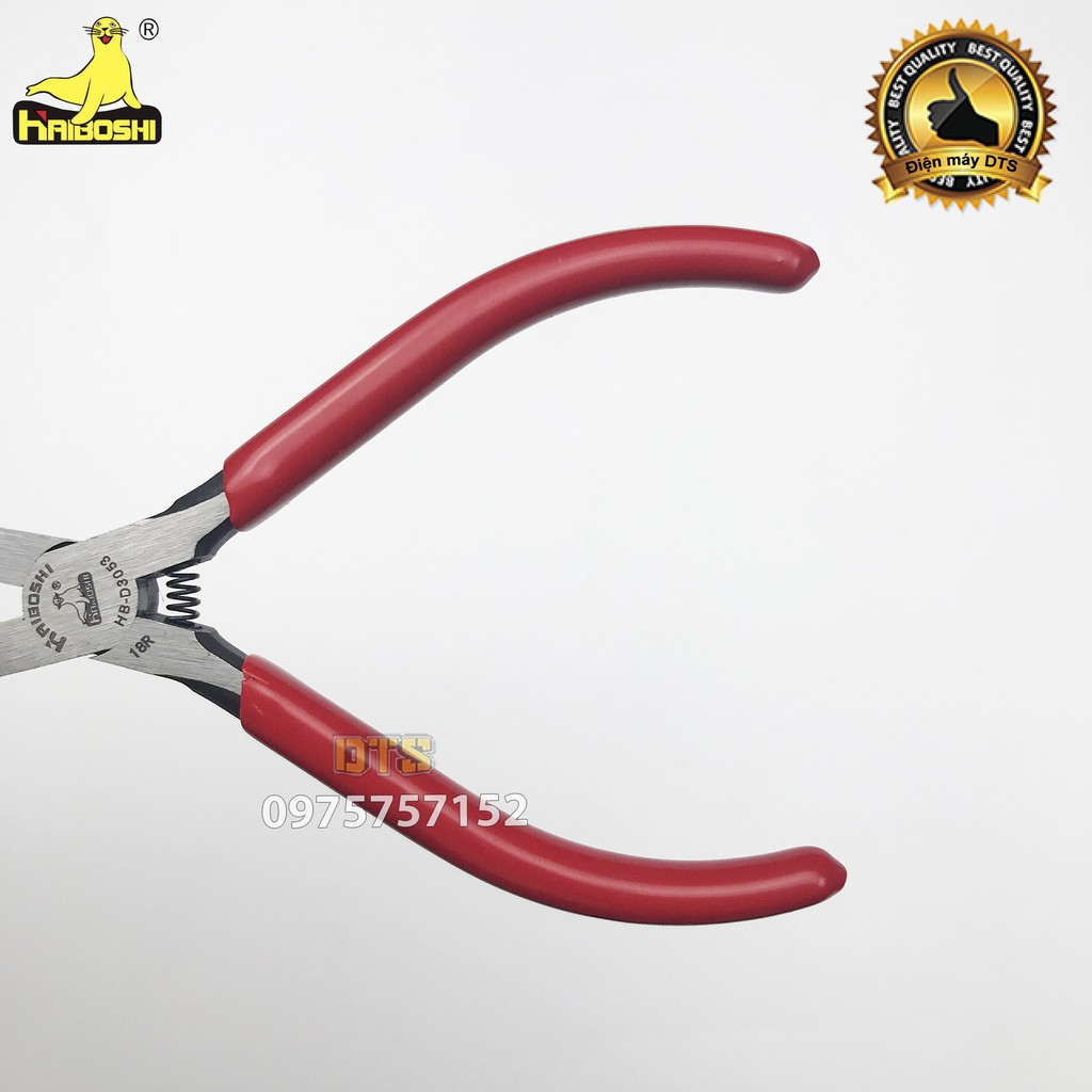 Kìm nhọn không răng cao cấp HAIBOSHI 6 inch/ 150mm, kìm không răng cưa bẻ kính, làm trang sức, mỹ nghệ, chế tác kim hoàn