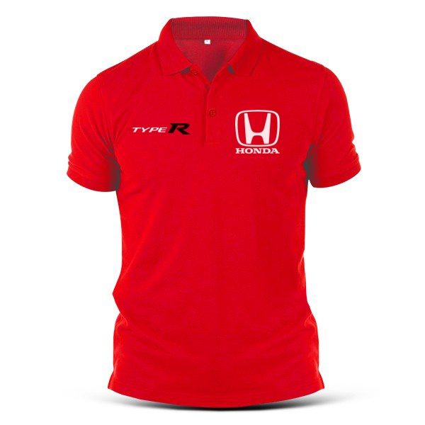 Áo Thun POLO Tay Ngắn Dáng Rộng In Logo HONDA Thiết Kế Cỡ Lớn Thời Trang Cao Cấp Cho Cặp Đôi