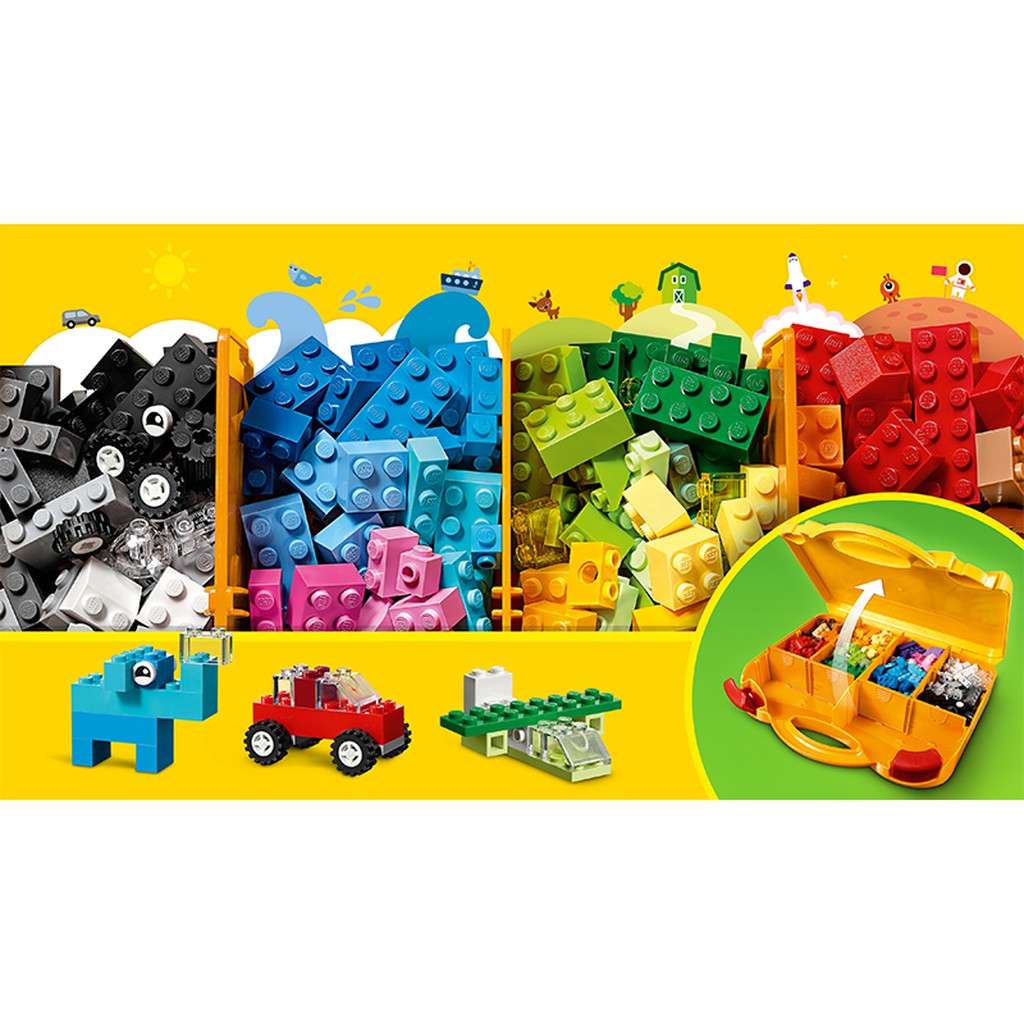 Đồ chơi vali sáng tạo LEGO Classic 10713 (213 Chi Tiết)