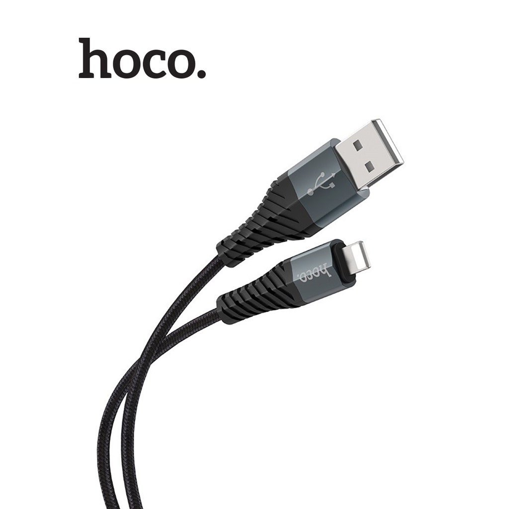 Cáp sạc hoco. X38 sạc nhanh 2.4A dây dù cao cấp chống gãy gập dài 1M