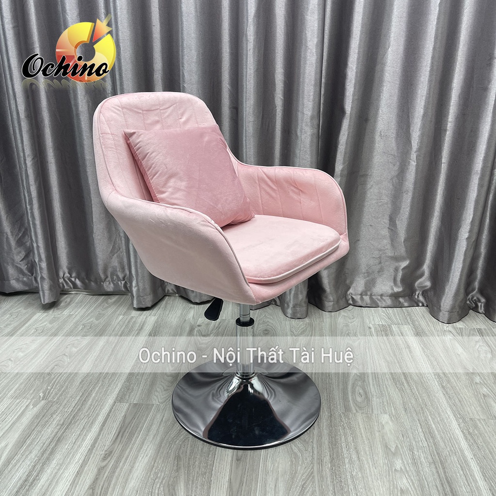 Ghế Xoay Văn Phòng, Ghế Xoay Học Sinh Chân Thấp 30-50Cm Mẫu Vân Sò Sang Chảnh (Hàng Có Sẵn)