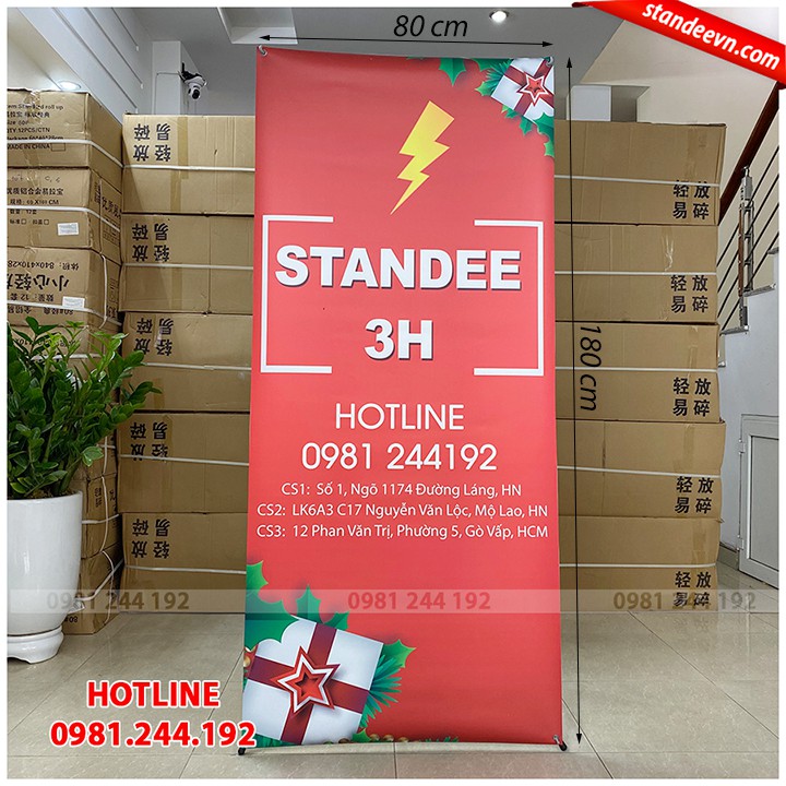 Standee x điều chỉnh kích thước đa năng | Standee 3H