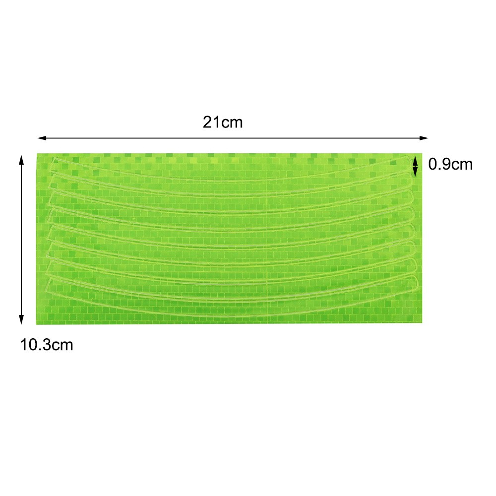 Bộ 1 / 5 Miếng Dán Phản Quang Chống Thấm Nước Trang Trí Bánh Xe