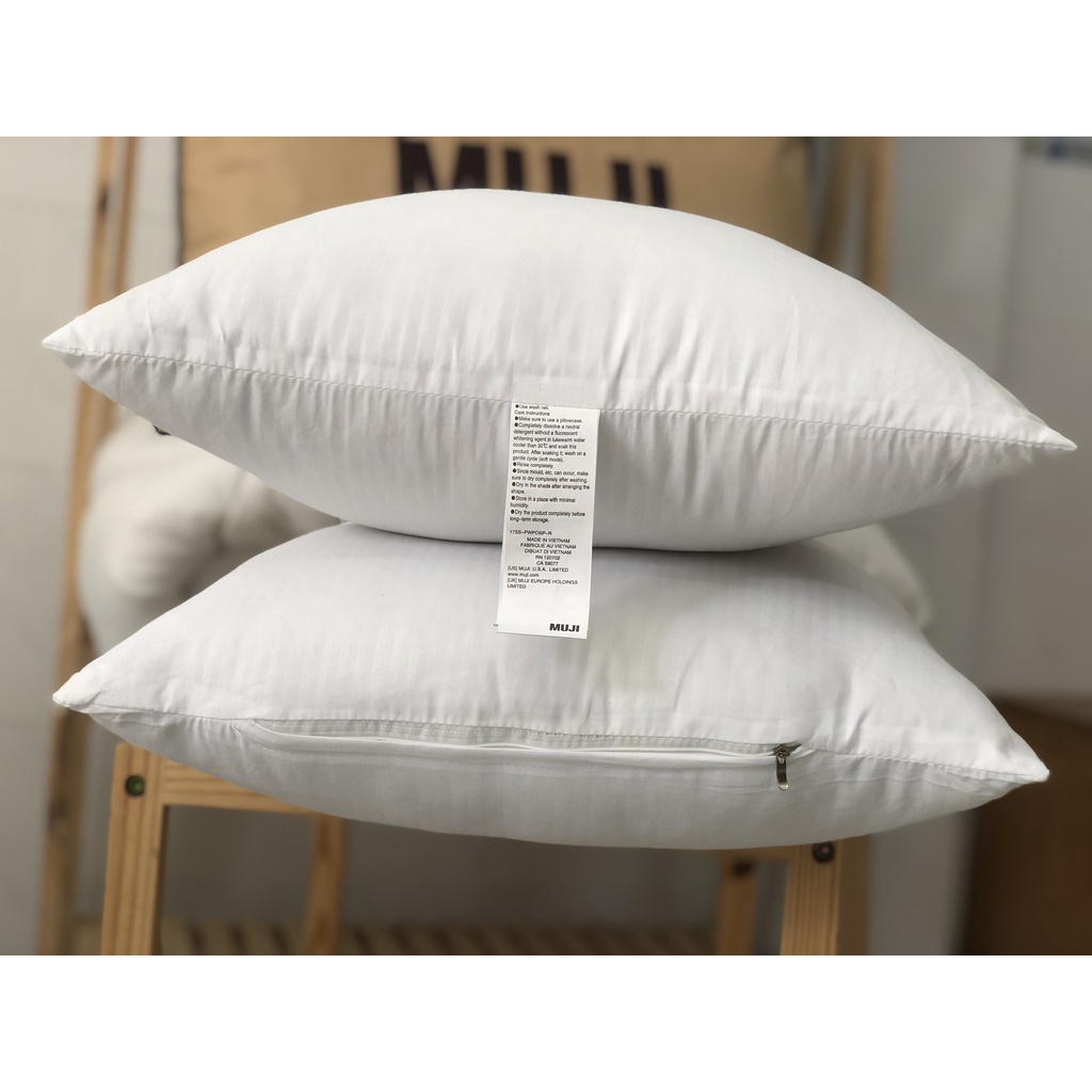 Ruột gối nằm Muj125 VIE Home, mềm mại hỗ trợ vai cổ kích thước 50x70cm