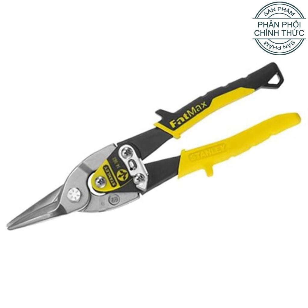 [STANLEY] Kéo cắt tôn MAXSTEEL mũi thẳng cán vàng 10&quot;/254mm Stanley 14-563