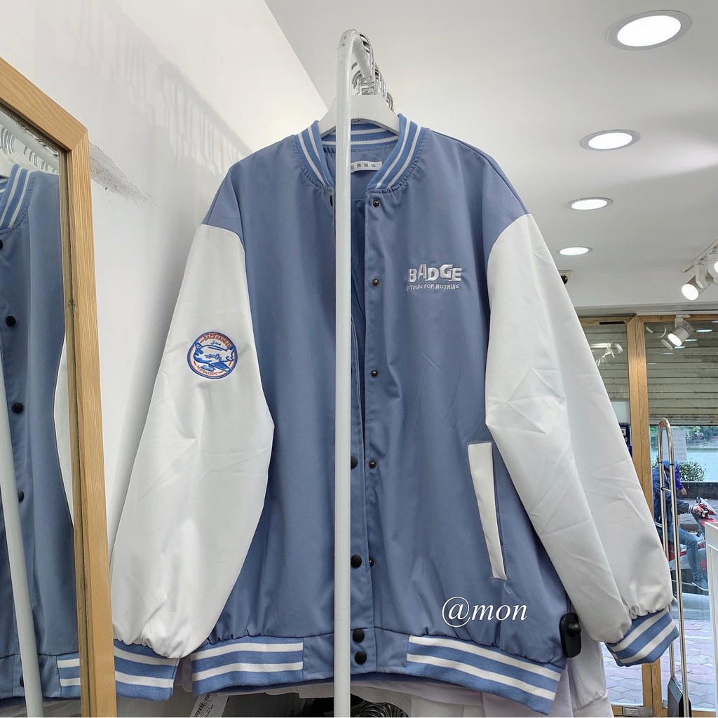 ÁO KHOÁC BOMBER BADGE ÁO BOMBER ULZZANG NAM NỮ - GIN STORE | BigBuy360 - bigbuy360.vn