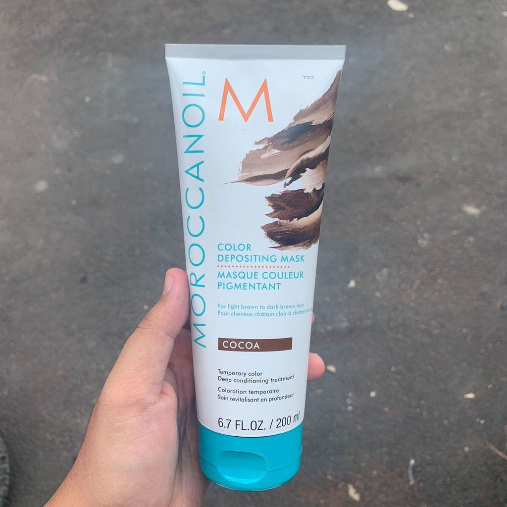 [ Moroccanoil Chính Hãng ] Tặng Mũ Ủ - Hấp Giữ Màu Nâu Ca Cao Moroccanoil Cocoa 30 - 200ml