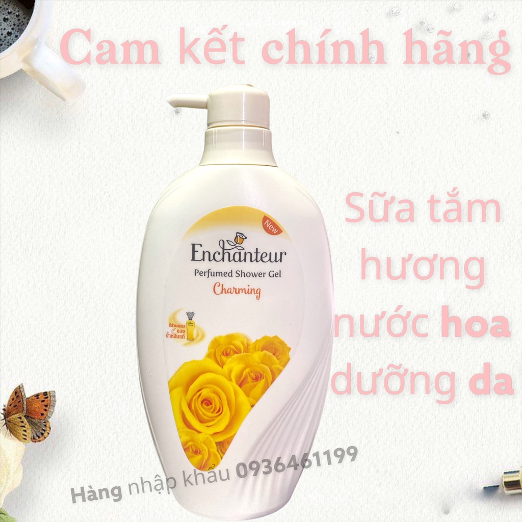 Sữa tắm trắng và dưỡng ẩm Enchanteur 500ml Nội Địa Thái lan