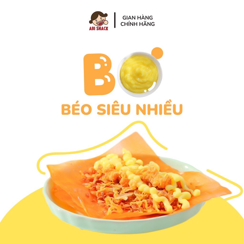 Bánh tráng bơ gà Abi full topping ruốc hành phi ăn vặt siêu ngon