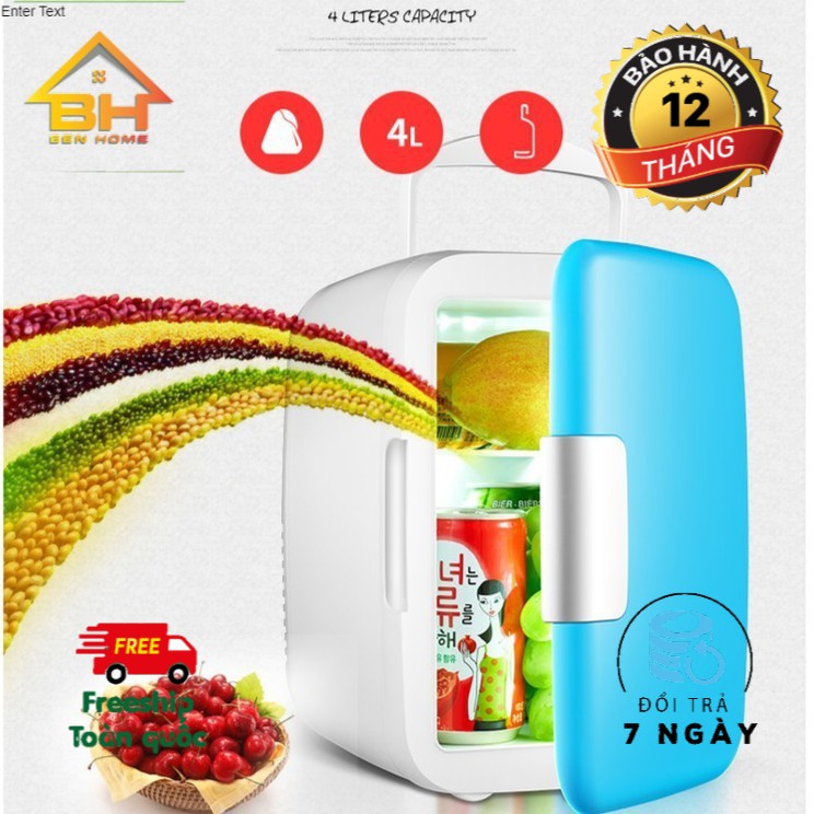 [SIÊU GIẢM GIÁ UP TO 80%] TẶNG BỘ CHUYỂN ĐỔI NGUỒN Tủ lạnh, tủ mát mini  dùng cả trong nhà, trên oto, xe hơi 4L