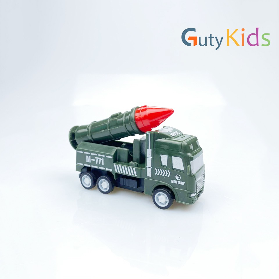 Combo 6 xe mô hình quân đội siêu ngầu cho bé, đồ chơi cho bé thoải sức sáng - Gutykids