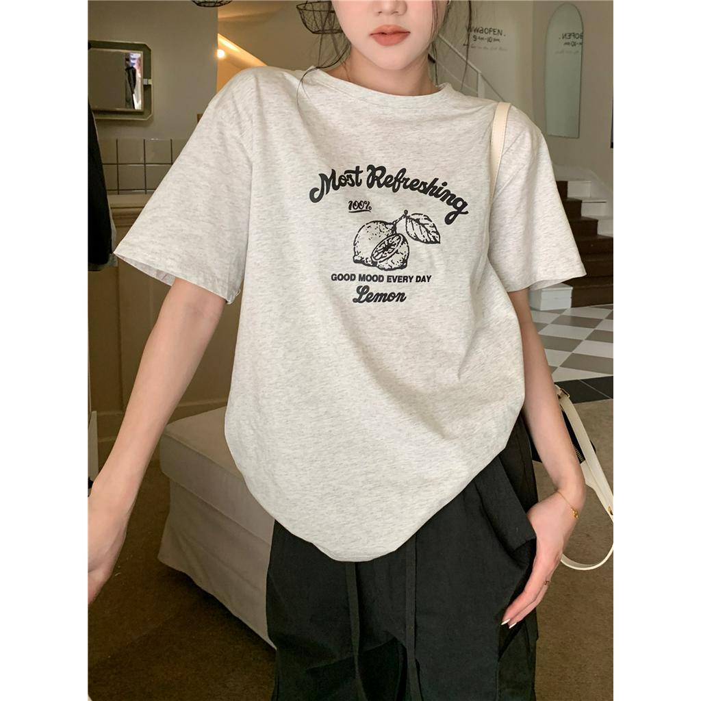 Áo Thun Cổ Tròn Dáng Rộng Phong Cách Mùa Hè Mới 64241