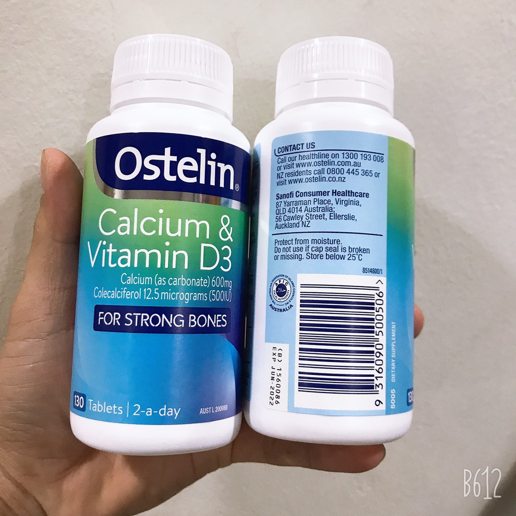 Ostelin canxi & Vitamin D3, Canxi cho bà bầu, 130 viên