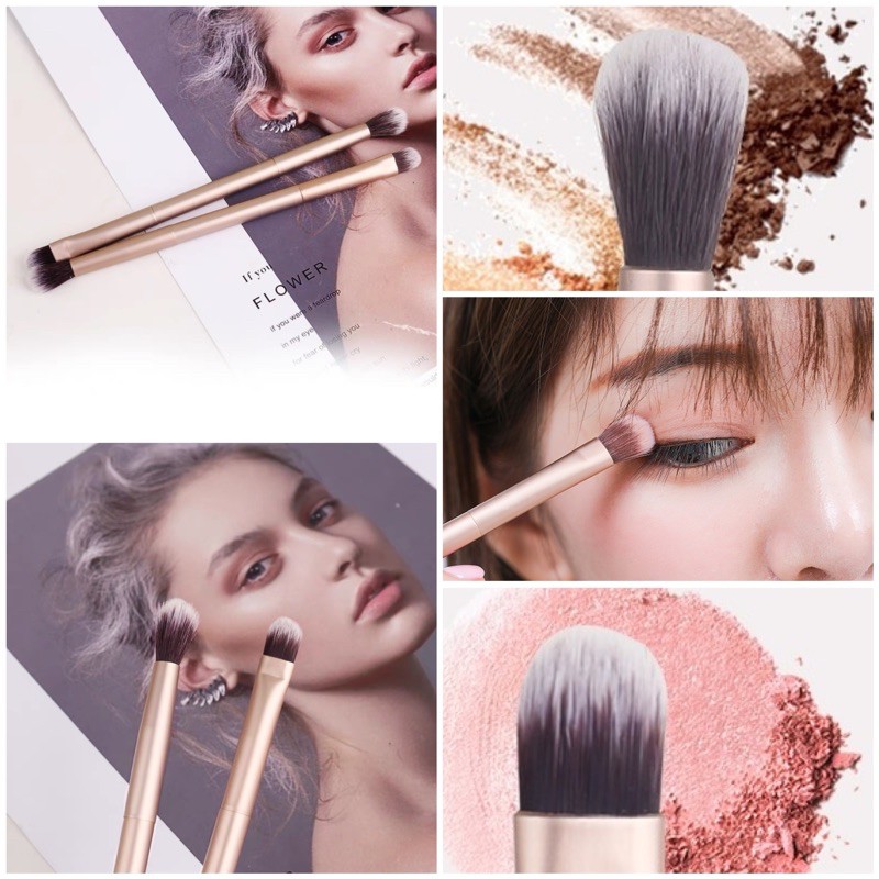 Cọ Trang Điểm Mắt 2 Đầu Cao Cấp - Eyeshadow Brush Makeup