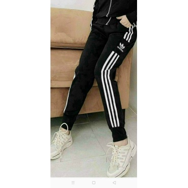 Quần jogger thể thao nữ sọc bo gấu chất Umi co giãn ( cam kết y hình)