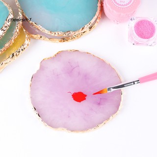 CHE♥Resin Makeup Mixer Nail Art Polish Mixing Plate Foundation Coloring Palette