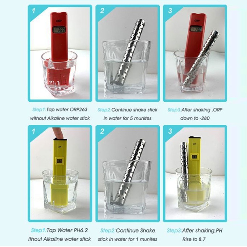 Tak Alkaline pH Lọc Nước Khoáng Hydrogen Tự Nhiên Tăng Cường Mức pH ORP