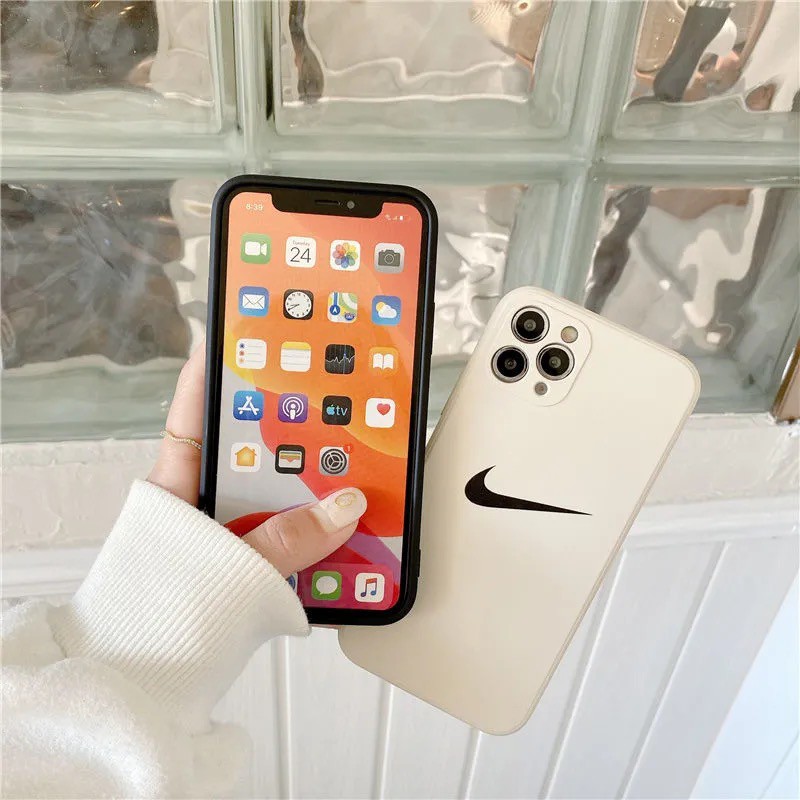 Ốp lưng iPhone N ike cạnh viền vuông chống sốc bảo vệ camera silicon dẻo iphone 6/6s/7/8/X/XS/11/12/13/14 Pro Plus Max