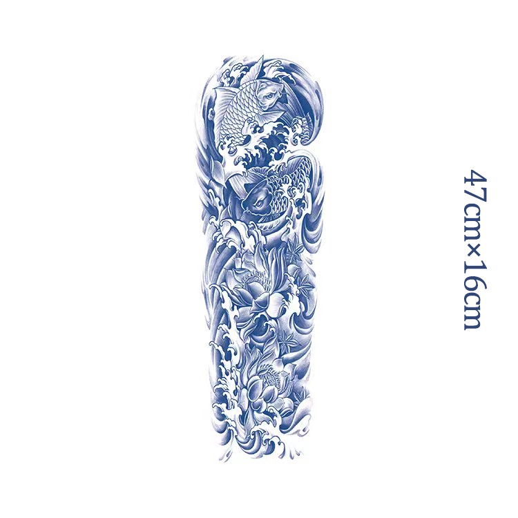 Hình Xăm Dán Tạm Thời Lâu Trôi Chống Thấm Nước 15 Ngày; 47cm * 16cm