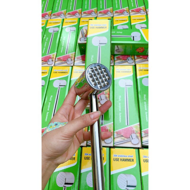 Búa dầm mềm thịt đa năng inox 304