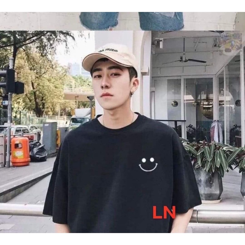 Áo phông miệng cười mắt chấm tròn LN11