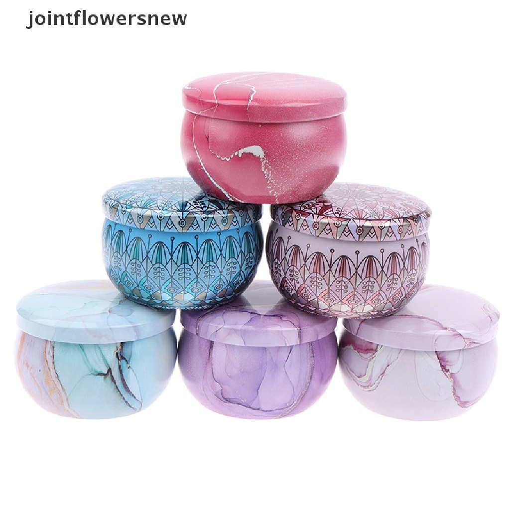 jointflowersnew Candle Tin Jars DIY Candle Making kit Holder Storage Case For Dry Spices Sweets JFW
