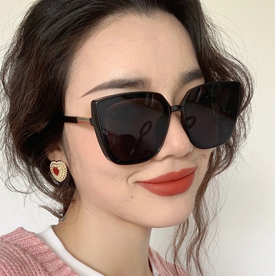 FREESHIPKính Mát Nữ Gọng Vuông Lớn-Chống Tia UV400-Kính râm thời trang đi biển Phong Cách Âu Mỹ Mới 2022