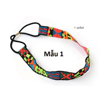Băng đô cài tóc thổ cẩm