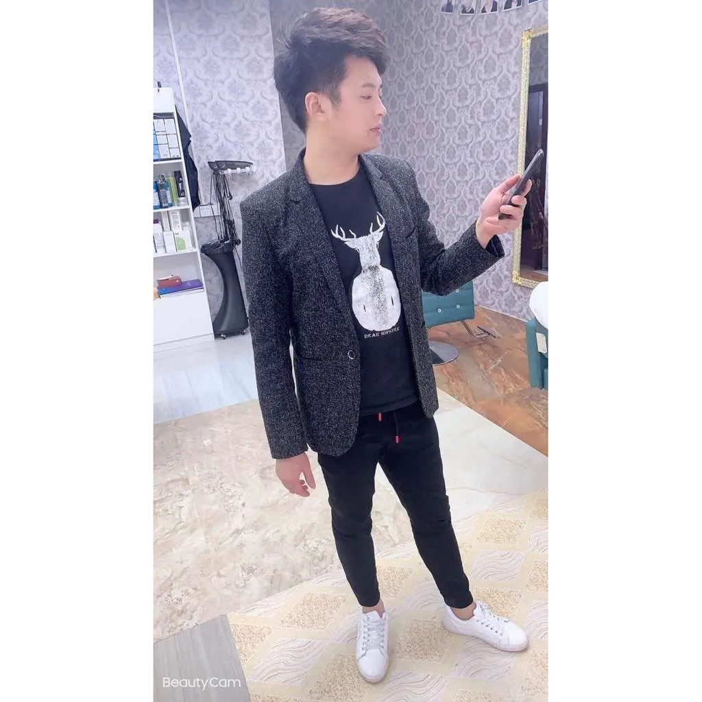 Áo khoác vest nam MR_Shop phong cách Hàn Quốc